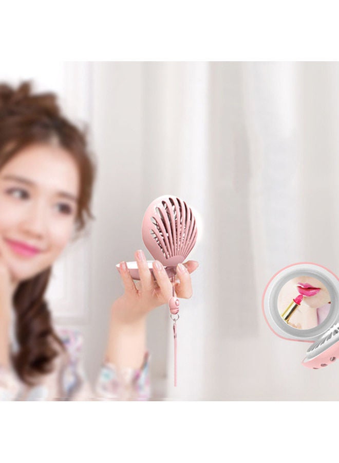 NIBEMINENT Usb Mini Fan Handheld Rechargeable Small Portable Makeup Mirror - Image 5