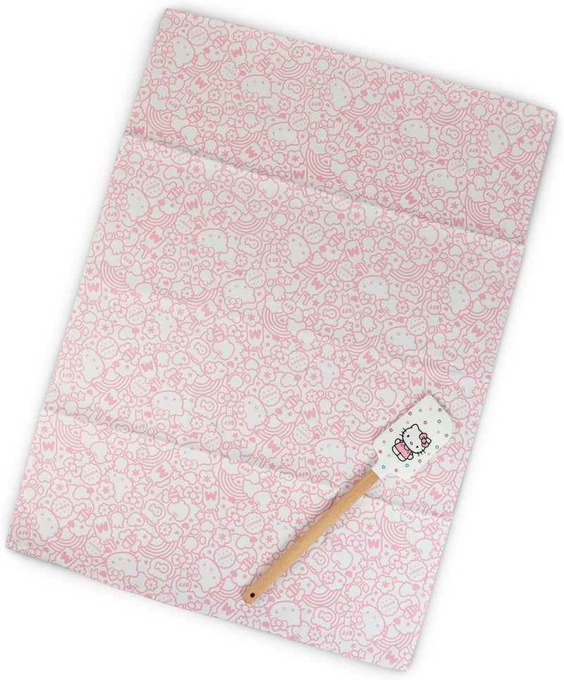 Handstand Kitchen Hello Kitty Sweet BFF Print Cotton Kitchen Towel and Spatula Set - Image 2