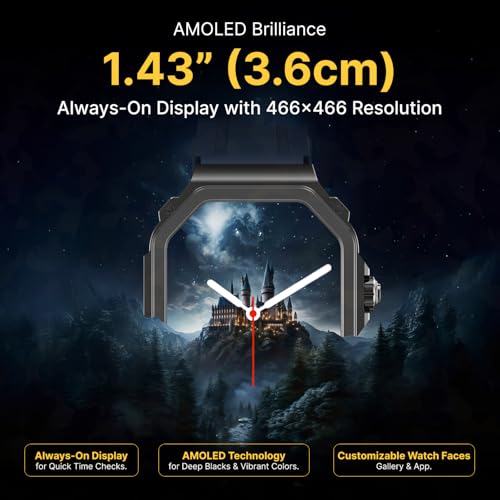 TIMEX Smart Nova 1.43"(3.6cm) AMOLED Display with Functional Crown and BT Calling Smartwatch for Unisex - TWTXW1001T - Image 5