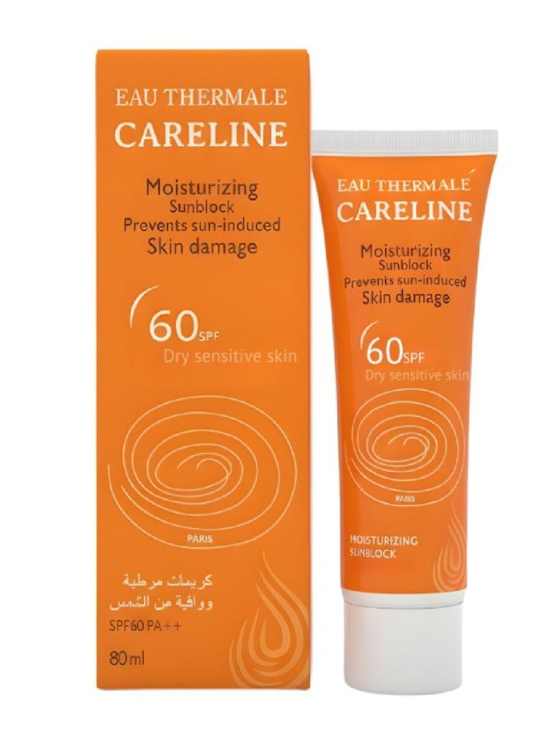 Careline Moisturizing Cream and Sunscreen SPF 60 - 80 ml - Image 1