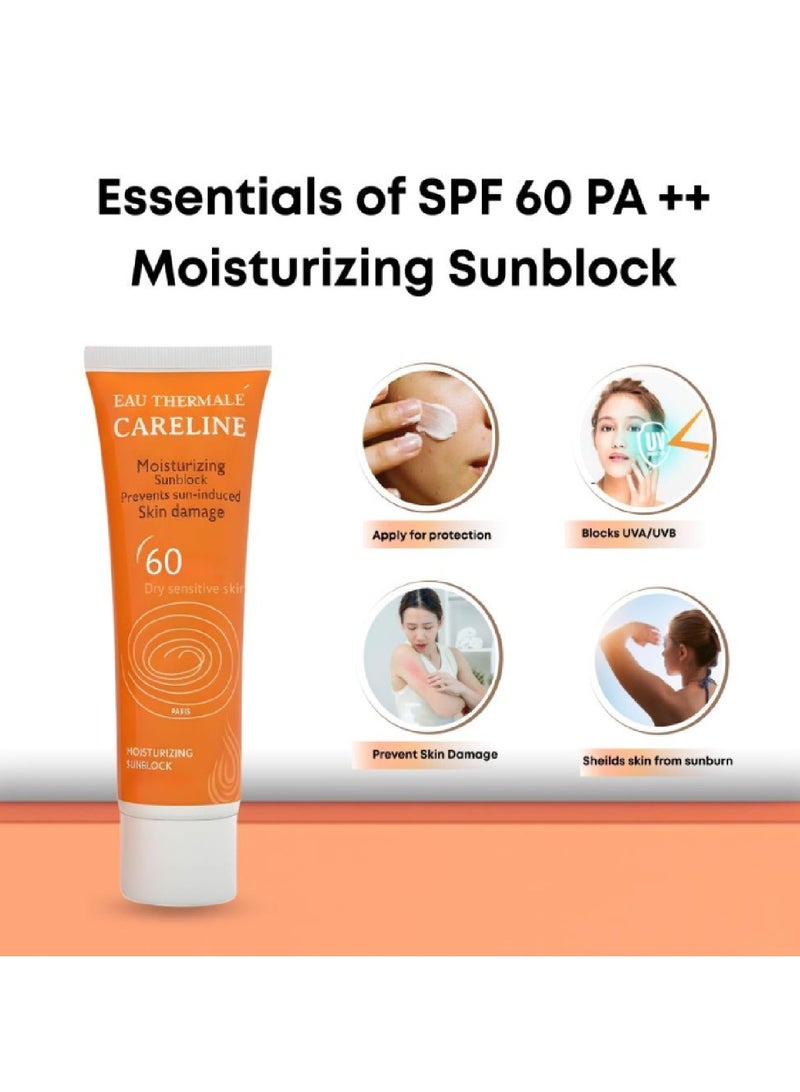 Careline Moisturizing Cream and Sunscreen SPF 60 - 80 ml - Image 4