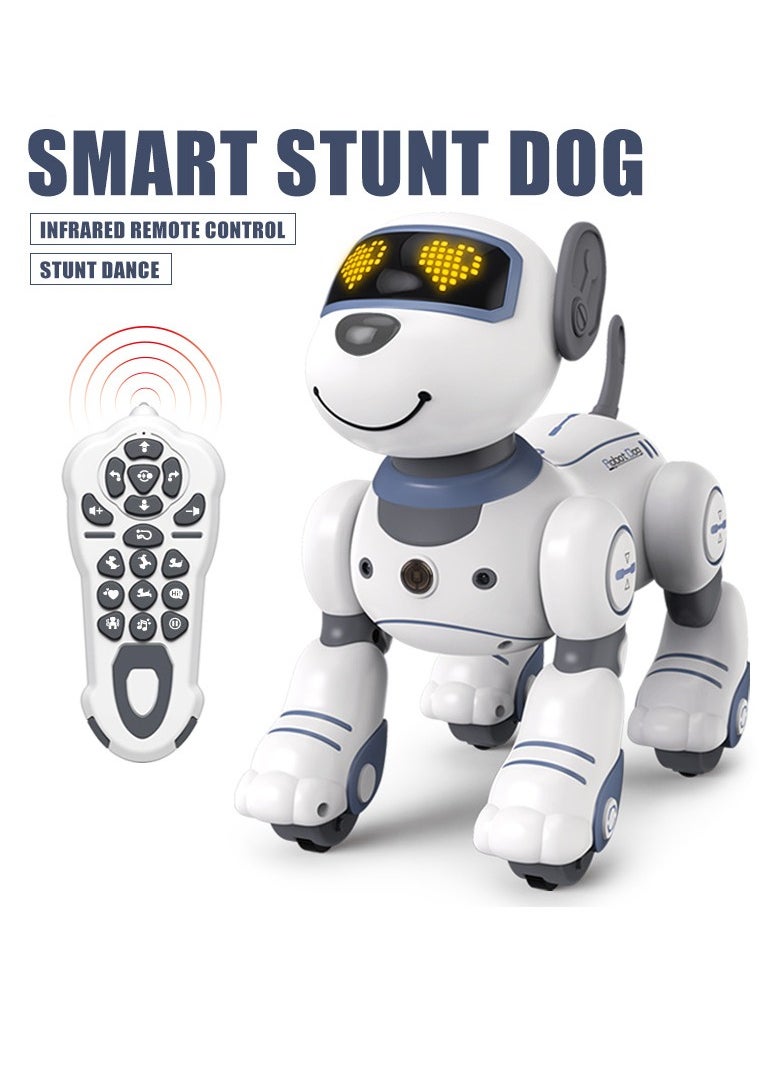 بيوينتي Remote Control Robot Dog Toy Programmable Smart Robot Dog for Kid Interactive Dancing Walking Singing Stunt Robot Dog Educational Toy Birthday Party Gift  - Image 2