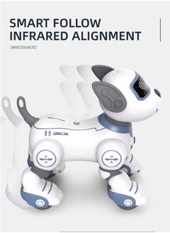 بيوينتي Remote Control Robot Dog Toy Programmable Smart Robot Dog for Kid Interactive Dancing Walking Singing Stunt Robot Dog Educational Toy Birthday Party Gift  - Image 5