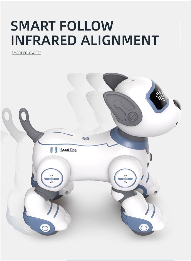 بيوينتي Remote Control Robot Dog Toy Programmable Smart Robot Dog for Kid Interactive Dancing Walking Singing Stunt Robot Dog Educational Toy Birthday Party Gift  - Image 5