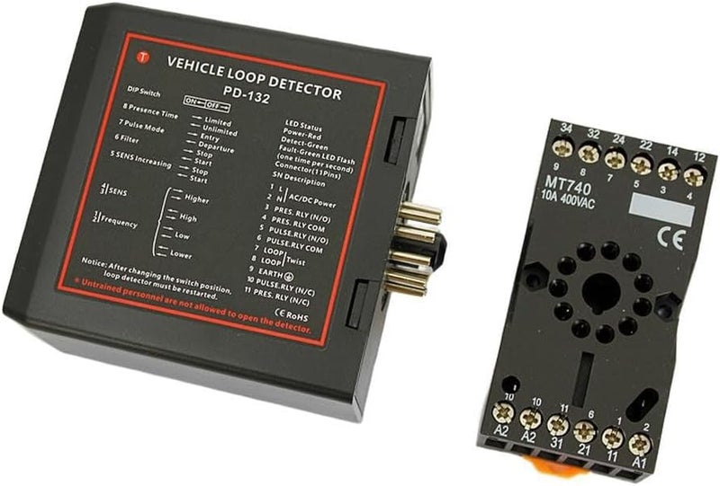 Inductive Loop Detector 110V Single Channel Sensing for DC12V 24V Automatic Doors Parking Access - Image 4