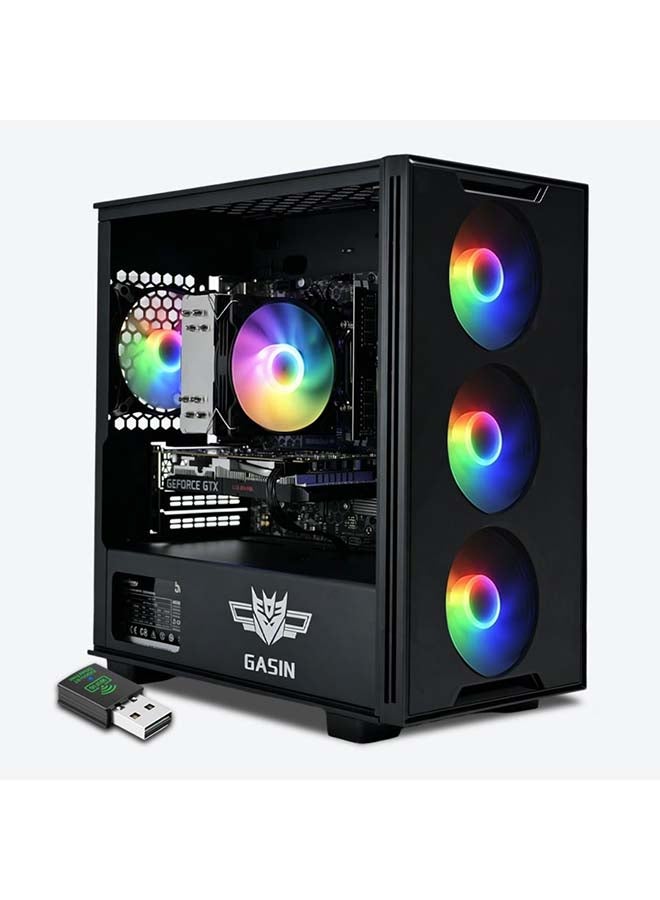 غاز حاسوب ألعاب بمعالج كور i5-11400F/1 تيرابايت SSD/16 جيجابايت RAM 3200MB DDR4/ويندوز 11 برو/4 جيجابايت NVIDIA GeForce GTX 1650 Super رسومات + جهاز استقبال بطاقة لاسلكية وبلوتوث - Image 1