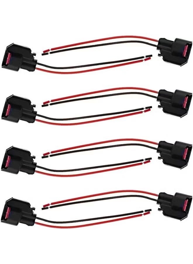 8 قطع حاقن الوقود ضفيرة موصل سلك التوصيل EV6 متوافق مع فورد موستانج F150 F250 كراون فيكتوريا - Image 2