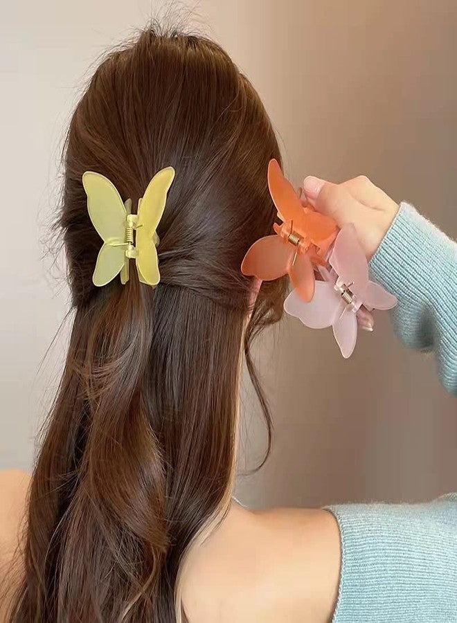 Big Box 6 Butterfly Hair Clips 1.6" Small Hair Clips Jaw Clips Non Slip Butterfly Clips For Hair Cute Hair Claw Clips For Thin Thick Hair Accessories For Women Girls, Multicolor - Image 4