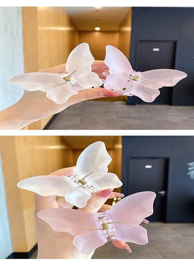 Big Box 6 Butterfly Hair Clips 1.6" Small Hair Clips Jaw Clips Non Slip Butterfly Clips For Hair Cute Hair Claw Clips For Thin Thick Hair Accessories For Women Girls, Multicolor - Image 5