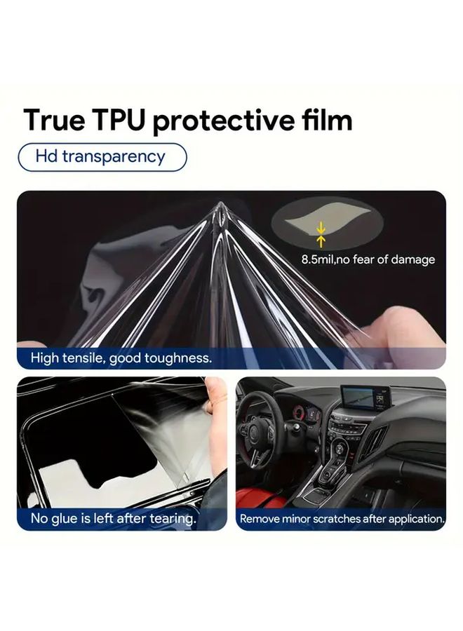 TPU Pre Cut Invisible Interior Film For Acura RDX 2019 2024 Full Car Set 17 Pcs - Image 4