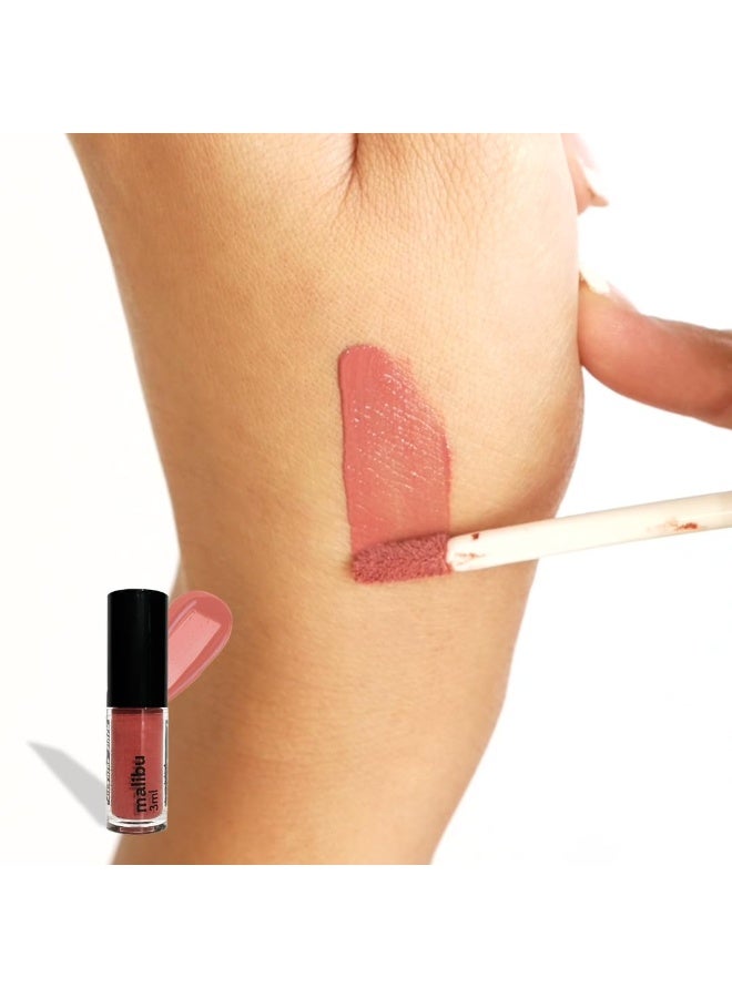 Ruby's Organics Mini Lip Oil Gloss for Women and Girls, All Skin Tones- Moisturizing, Long Lasting, Non Sticky & Non Drying Formula, Glossy Texture, Natural Lip Makeup, Paraben Free - Malibu, 3 ml - Image 3