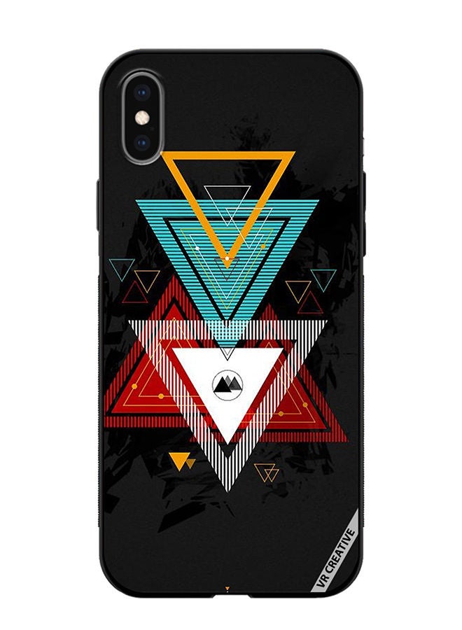 VR CREATIVE Protective Case Cover For Apple iPhone X/XS Texture Design Multicolour - Image 1