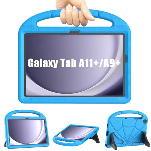 Lainergie Samsung Galaxy Tab A11+ Plus/A9+ Plus Case for Kids 11 Inch 2025/2024 Release, Galaxy Tab A11+/A9+ Case Lightweight Shockproof Kids Friendly Cover with Handle Stand, Blue - Image 1