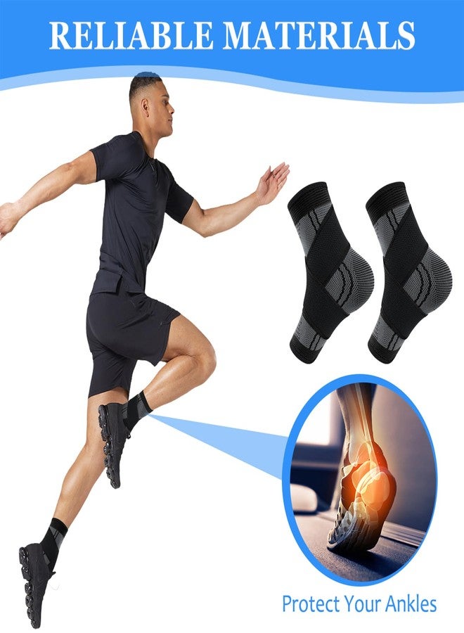Youth Heel & Growth Plate Support Sleeve,Arch Support Socks,Ankle Brace with Ankle Support Strap, Sleeve Brace for Sprained Ankle (Medium) - Image 3