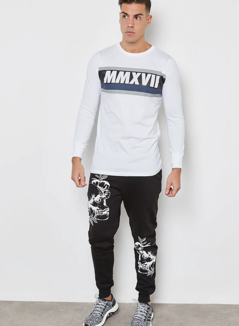 Seventy Five MMXVII Print Crew Neck T-shirt