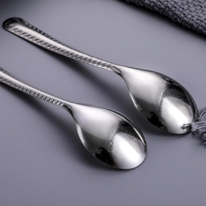 20 Pcs Stainless Steel Long Handle Soup Spoons Set For Kitchen And Restaurant - Image 5