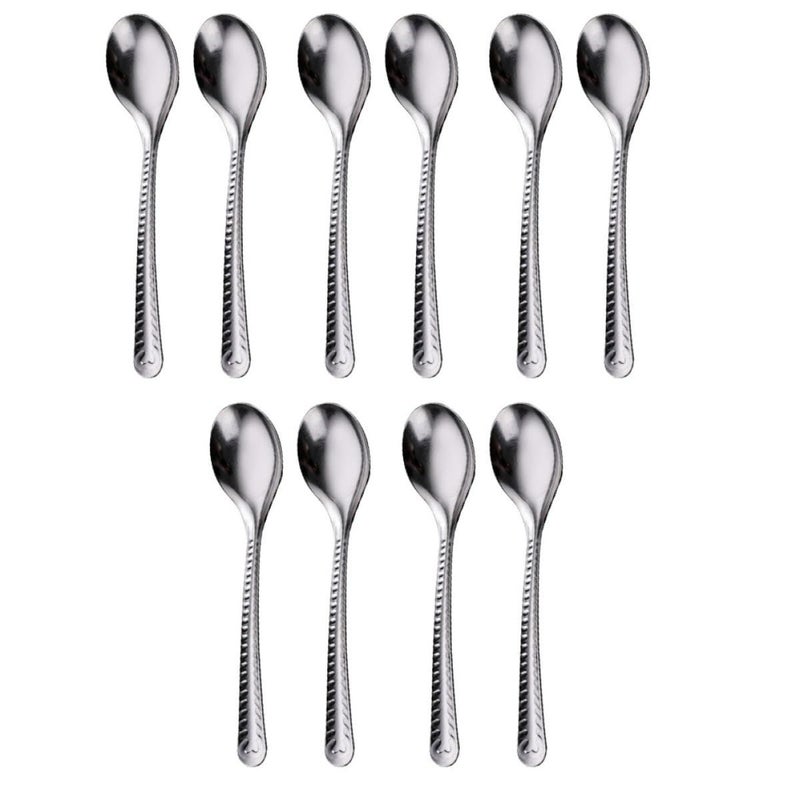 20 Pcs Stainless Steel Long Handle Soup Spoons Set For Kitchen And Restaurant - Image 2