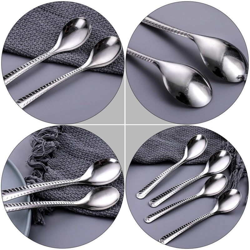 20 Pcs Stainless Steel Long Handle Soup Spoons Set For Kitchen And Restaurant - Image 4