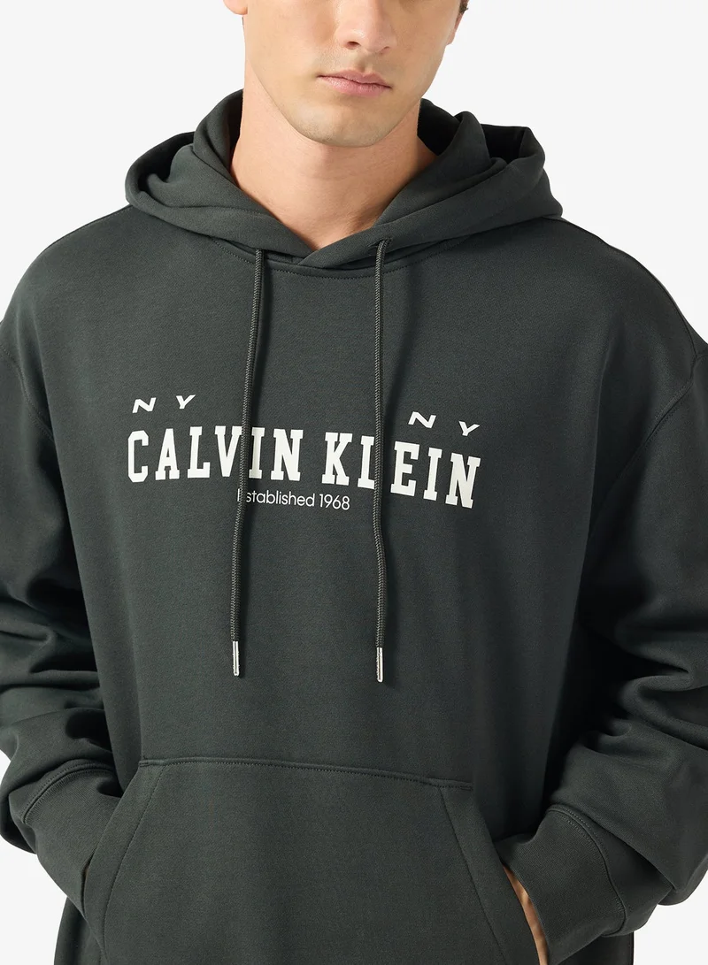 Calvin Klein Jeans  Fleece Collegiate Hoodie for Men | Best Price UAE