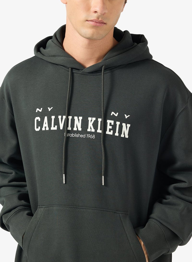 كالفن كلاين جينز هودي صوف جامعي - Image 3