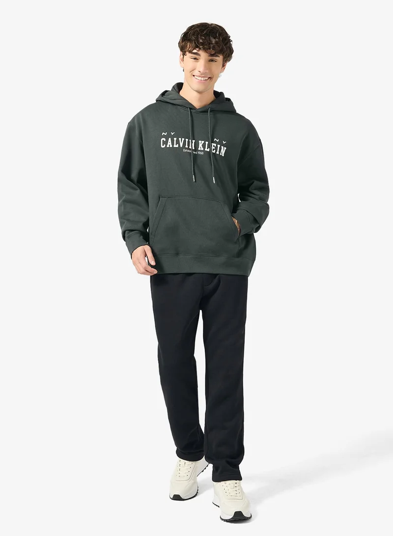 Calvin Klein Jeans  Fleece Collegiate Hoodie for Men | Best Price UAE