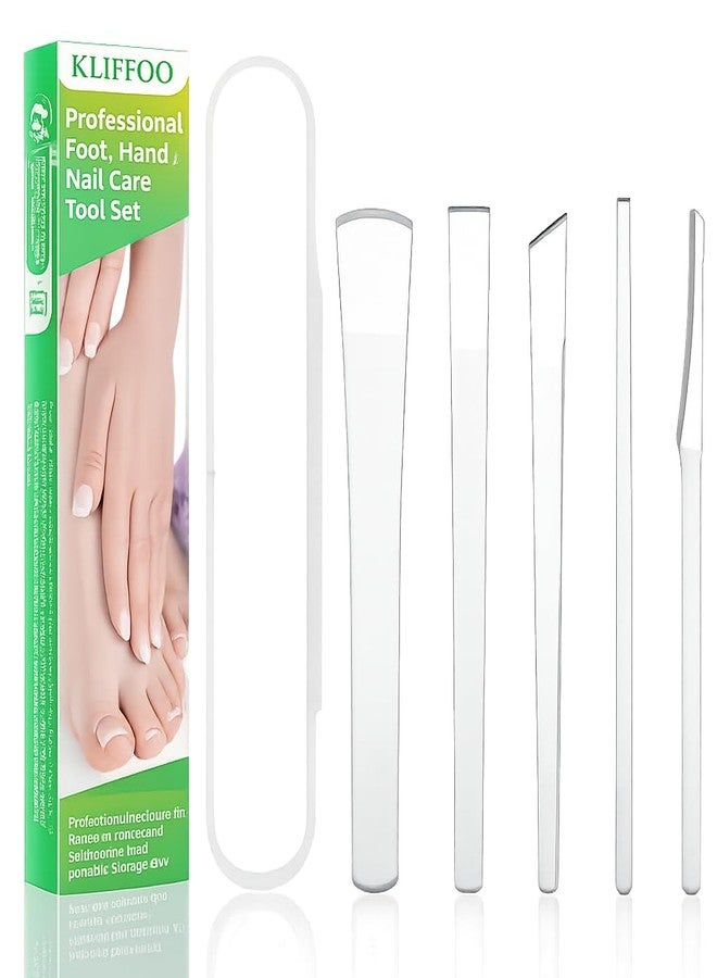 KLIFFOO Pedicure Knife For Feet 5 Pcs Dead Skin Corn Foot Callus Remover Kit Foot Care Nail Knives for Ingrown Toenail File and Lifters, Foot Repair Tools Sharp Blades Dead Skin Remover Foot Scraper - Image 1