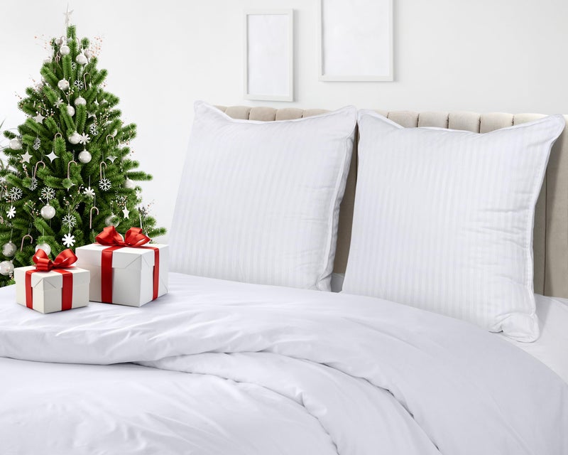 Utopia Bedding Bed Pillows for Sleeping European Size  1150 Grams Filled Hotel Quality Cooling Pillows for Side  Back or Stomach Sleepers (White  Set of 2) - Image 3