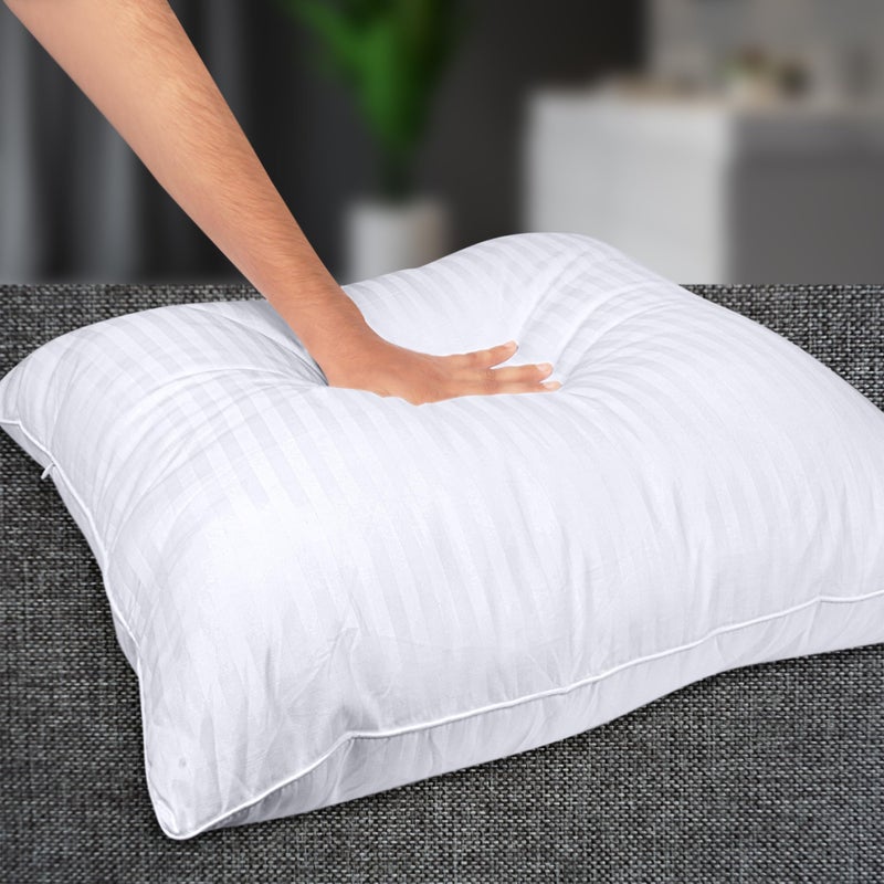 Utopia Bedding Bed Pillows for Sleeping European Size  1150 Grams Filled Hotel Quality Cooling Pillows for Side  Back or Stomach Sleepers (White  Set of 2) - Image 4