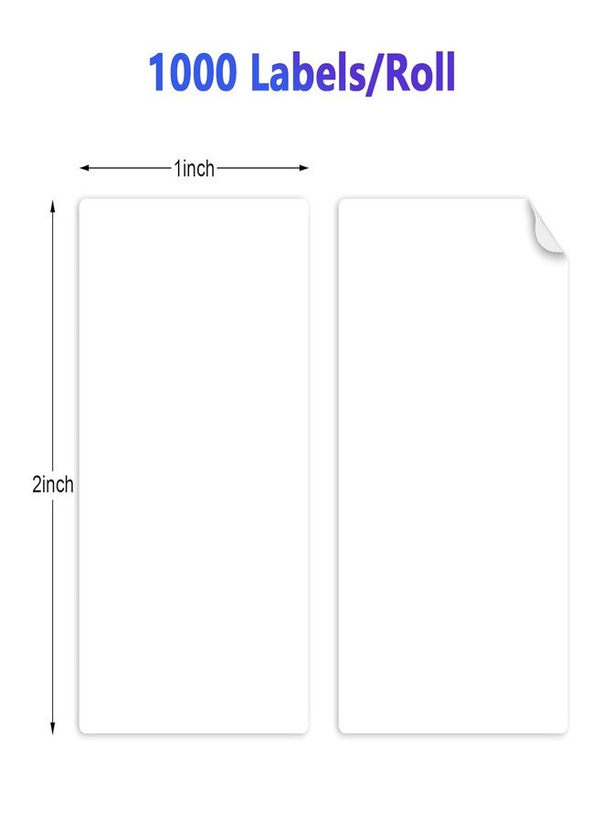9527 Product 2" x 1" Sticker Labels Direct Thermal Labels 1000 Labels Per Roll - Image 2