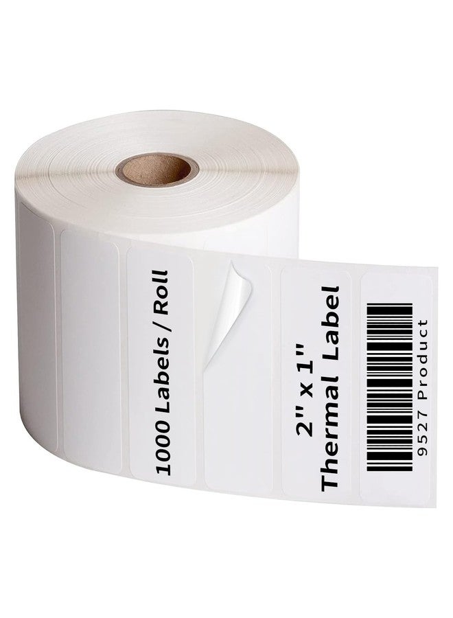 9527 Product 2" x 1" Sticker Labels Direct Thermal Labels 1000 Labels Per Roll - Image 1