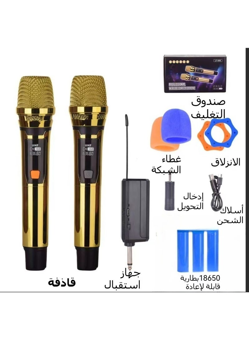 Wireless Microphone，Handheld Dynamic Wireless Mic，Plug And Play，Anti Interference,Intelligent Noise Reduction，Suitable For Singing, Karaoke, Church, Speech, Wedding, Party - Image 2