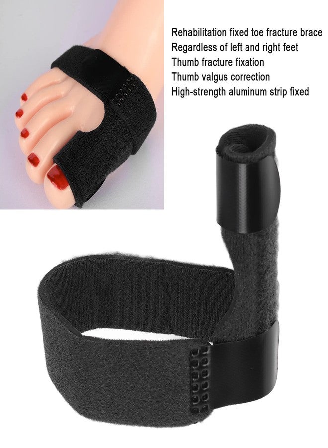 Agatige Toe Brace, Multi Adhesive Toe Fracture Fixator, Hallux Valgus Correction Splints, Toe Protectors Support Brace for Men Women(Black) - Image 4