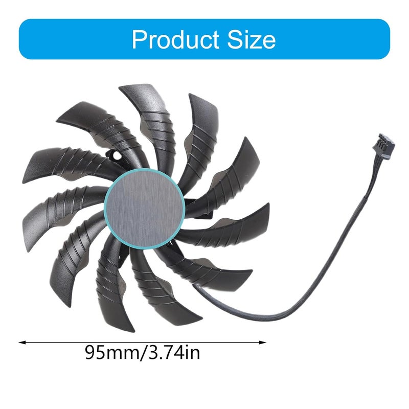 95mm 4PIN GPU Fan Efficient Heat Dissipation for PLD10010S12HH 3060TI 3050 Graphics Card PLD10010S12H PC Cooling Fan - Image 5