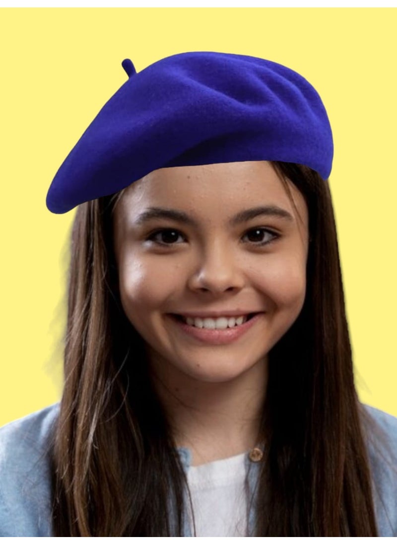 Trenderrs Children's French Painter Felt Beret  - Image 2