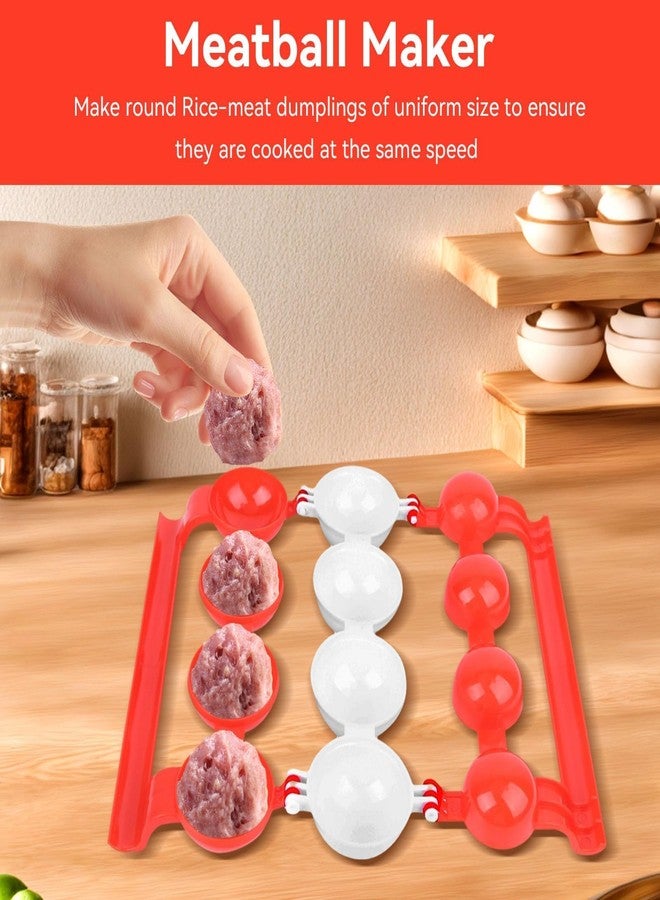 Beufee 2 Pcs Meatball Maker, Meatball Maker Tool Stuffed Meat Balls Fish Balls Kitchen Homemade Meatball Mold Mould Kitchen Accessories Diy Cooking Tools - Image 3