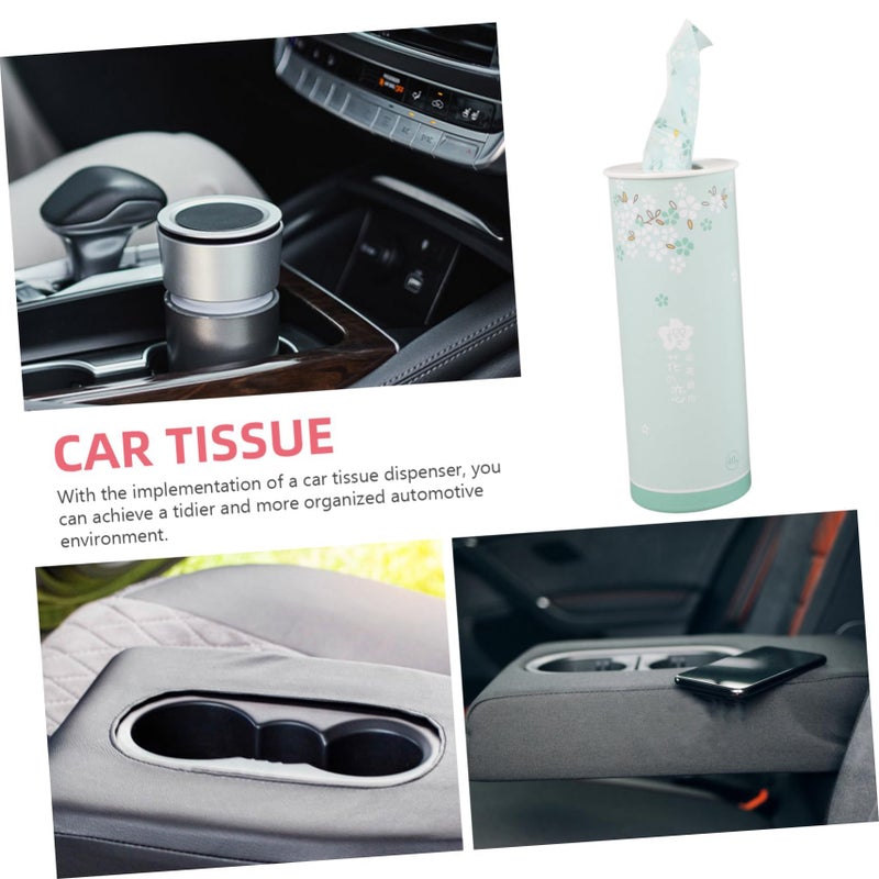 3Pcs Car Tissue Cylinder Compact Cup Holder Facial Wipes - Image 5