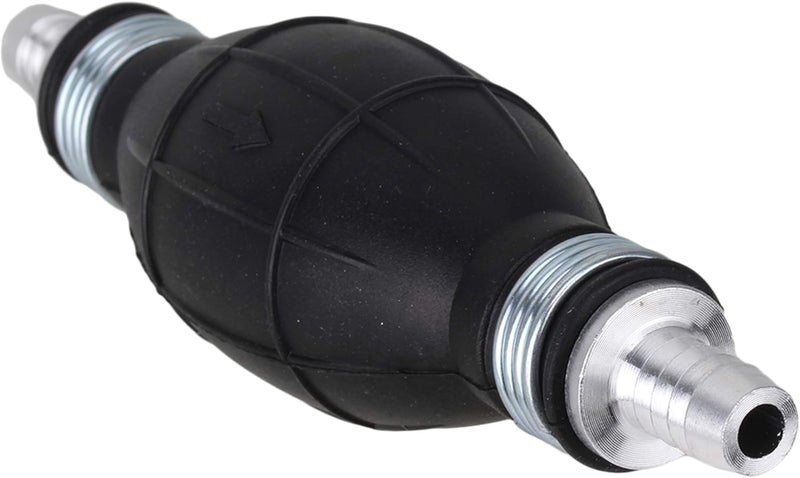 RDEXP Black 10mm Rubber and Metal Way Valve Line Hand Primer Bulb for Marine Boats Parts - Image 1