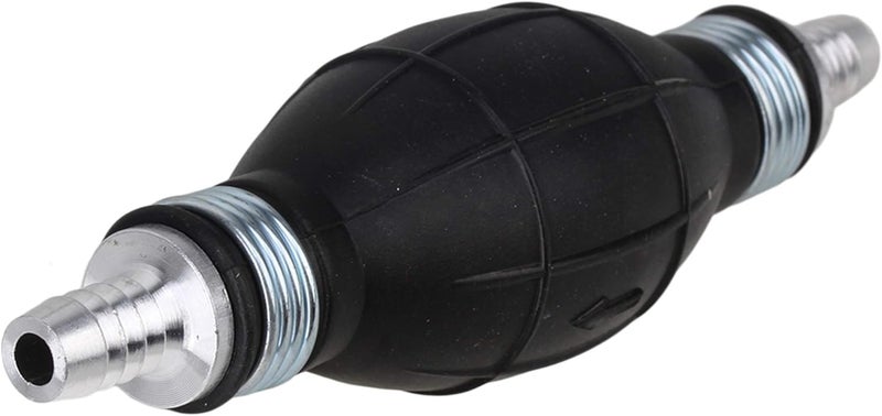 RDEXP Black 10mm Rubber and Metal Way Valve Line Hand Primer Bulb for Marine Boats Parts - Image 2