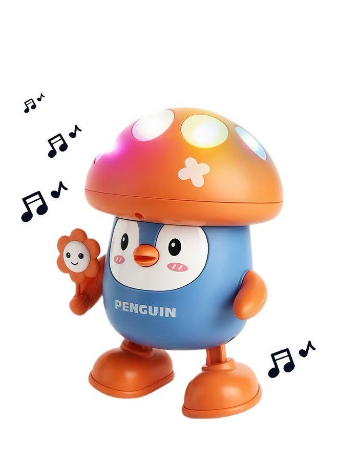 Electric Dancing Penguin Toy with Lights and Music (For Children) Dimensions: 13 x 11 x 15 cm - Image 1