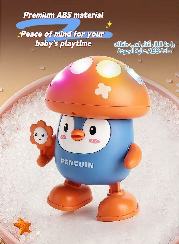 Electric Dancing Penguin Toy with Lights and Music (For Children) Dimensions: 13 x 11 x 15 cm - Image 3