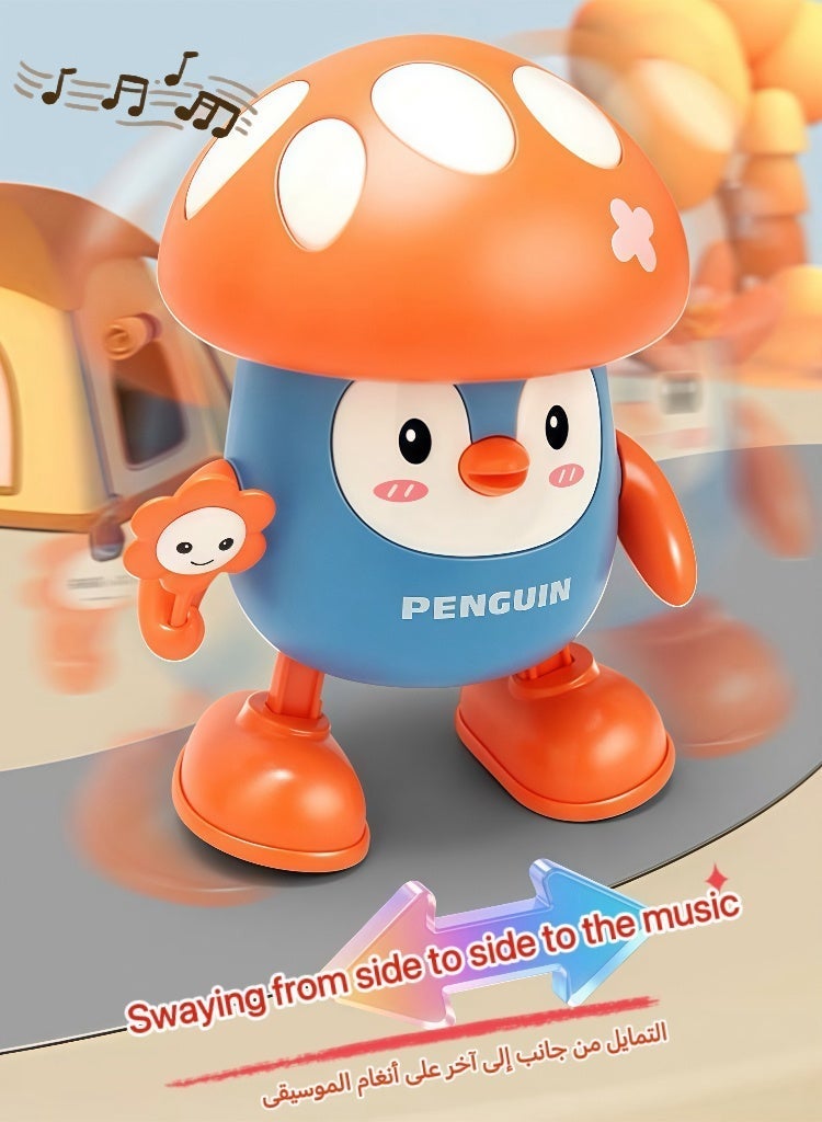 Electric Dancing Penguin Toy with Lights and Music (For Children) Dimensions: 13 x 11 x 15 cm - Image 4