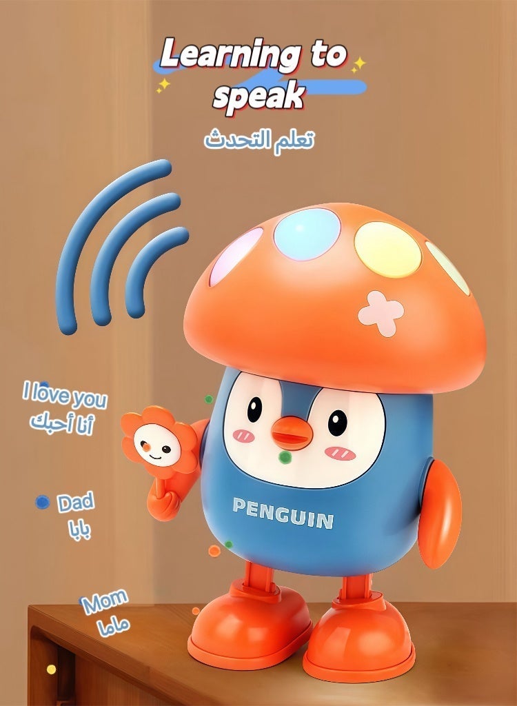 Electric Dancing Penguin Toy with Lights and Music (For Children) Dimensions: 13 x 11 x 15 cm - Image 5