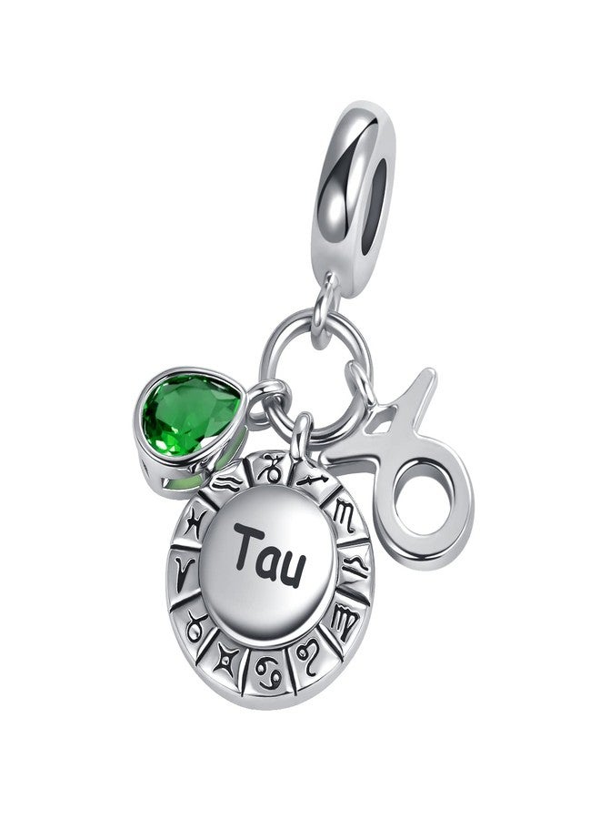 QeenseKc خرزة زينة على شكل دمعة من برج الثور، حجر الميلاد، مناسبة لسوار باندورا - Image 2