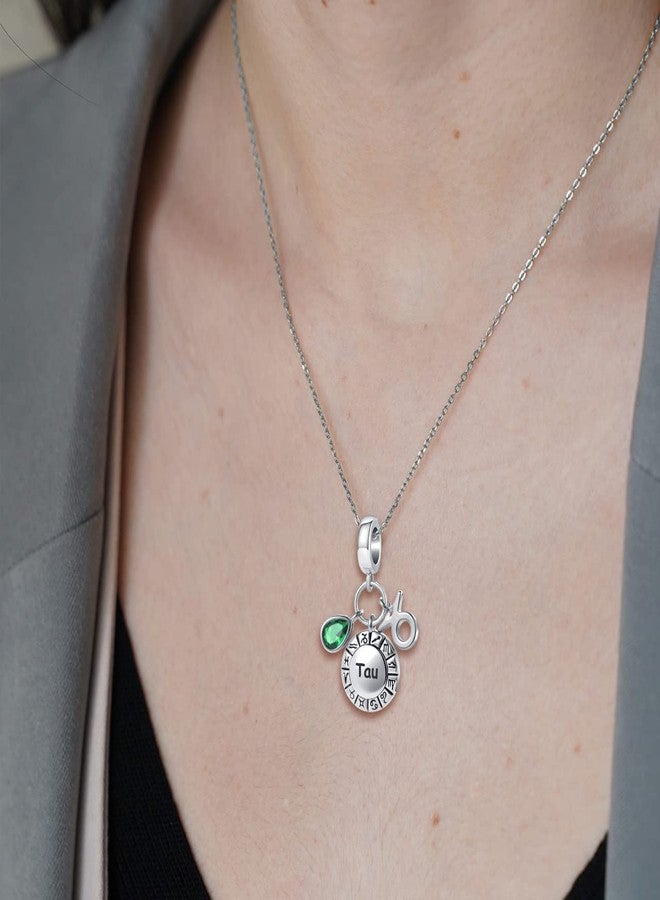 QeenseKc خرزة زينة على شكل دمعة من برج الثور، حجر الميلاد، مناسبة لسوار باندورا - Image 4