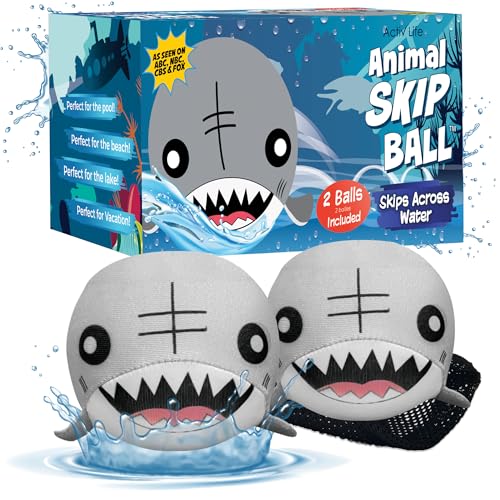 Activ Life Skip Balls Shark Toys for Kids Toddler Outdoor Toys for Kids Ages 48 Summer Beach Games Baby Bath Toys for Girls Outside Game Toy for Boy Pool Accessories Essentials Play Stuff Gear - Image 1