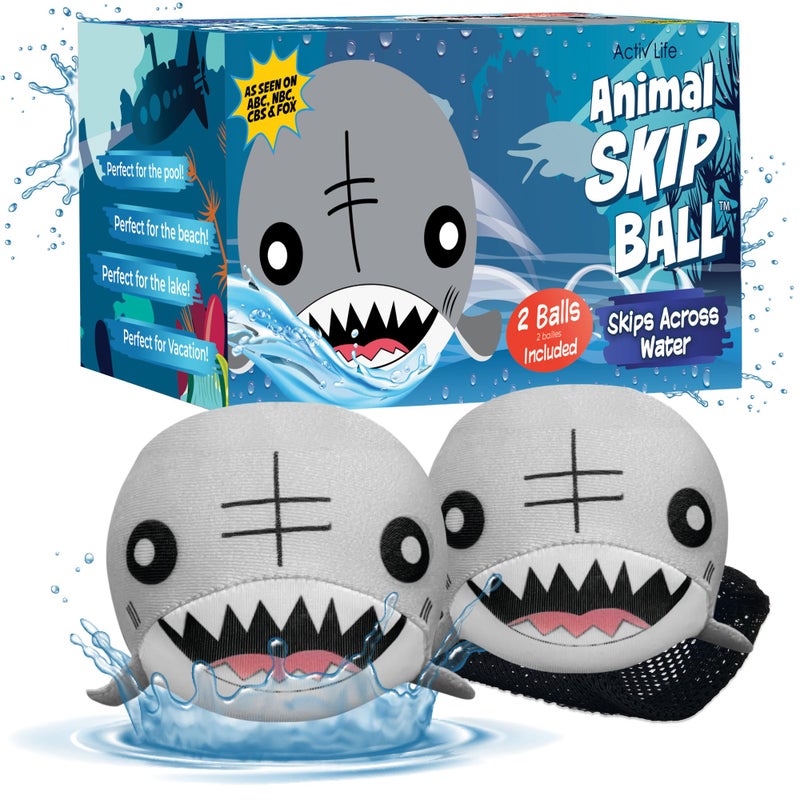 Activ Life Skip Balls Shark Toys for Kids Toddler Outdoor Toys for Kids Ages 48 Summer Beach Games Baby Bath Toys for Girls Outside Game Toy for Boy Pool Accessories Essentials Play Stuff Gear - Image 2