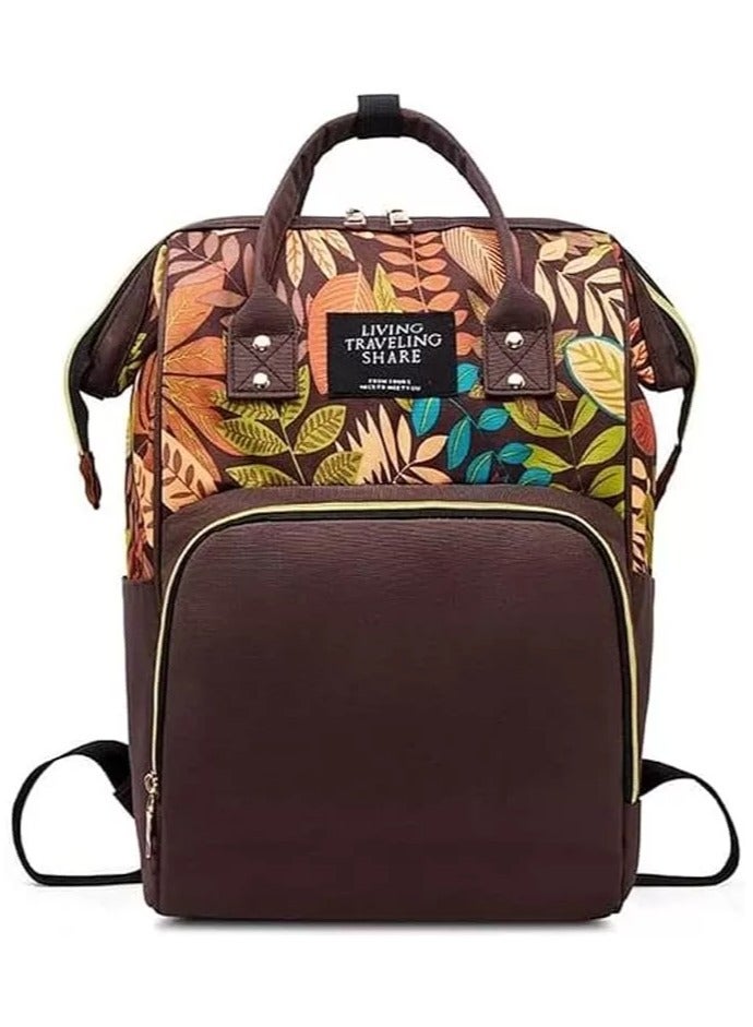 Mommy Baby Diaper bag Fashion multifunction Living Tree Brown - Image 2