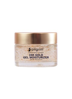 Pilgrim 24K Gold Moisturizer  Anti Aging Face Cream with Hyaluronic Acid  Alpha Arbutin  Reduces Dark Spots  Wrinkles  Lightweight Gel for Skin Radiance  Illumination  176 Oz 50gm