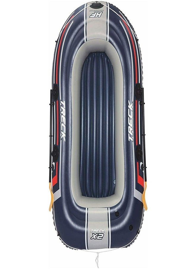 Bestway - estway Hydro Force Treck X2 Inflatable Fishing River Water Boat Raft with Oars -  61068 - Image 1