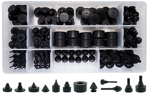 Dsnaduo 160 PCS Black Automotive Rubber Bumper Assortment, Rubber Stop Bumper Stopper Compatible With GM Ford and Chrysler Replace 20030, 8210, fit many models - Image 4